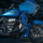 personalización de motos Harley - harley azul de lado